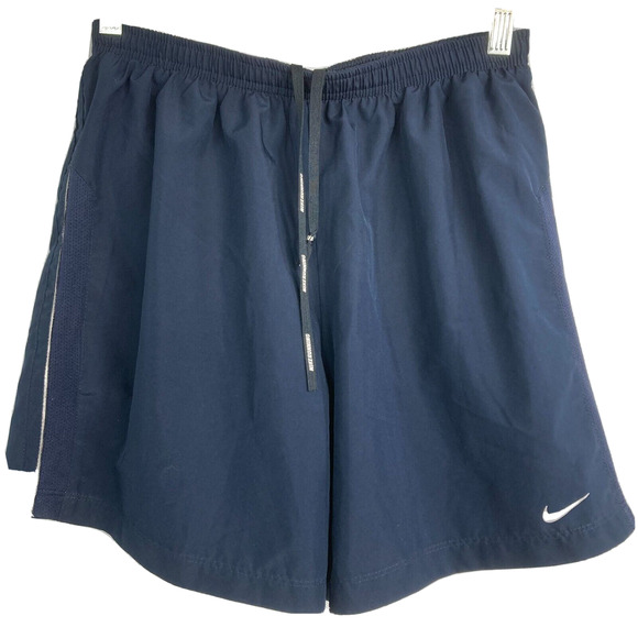 Nike‎ Dri Fit Shorts Womens Sz M Black Athletic Gym Workout Sport Stretch - Picture 1 of 6